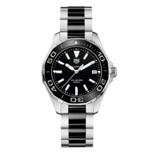 Tag Heuer Aquaracer Stainless Steel And Black Ceramic Ladies Watch