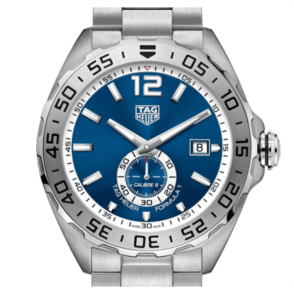 Tag Heuer Formula 1 Calibre 6 Automatic Blue Dial Silver Steel Strap Watch For Men Waz2014 Ba0842 - alternate view