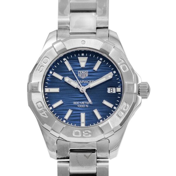 Tag Heuer Aquaracer Blue Dial Silver Steel Strap Watch For Women Wbd131d Ba0748 - alternate view