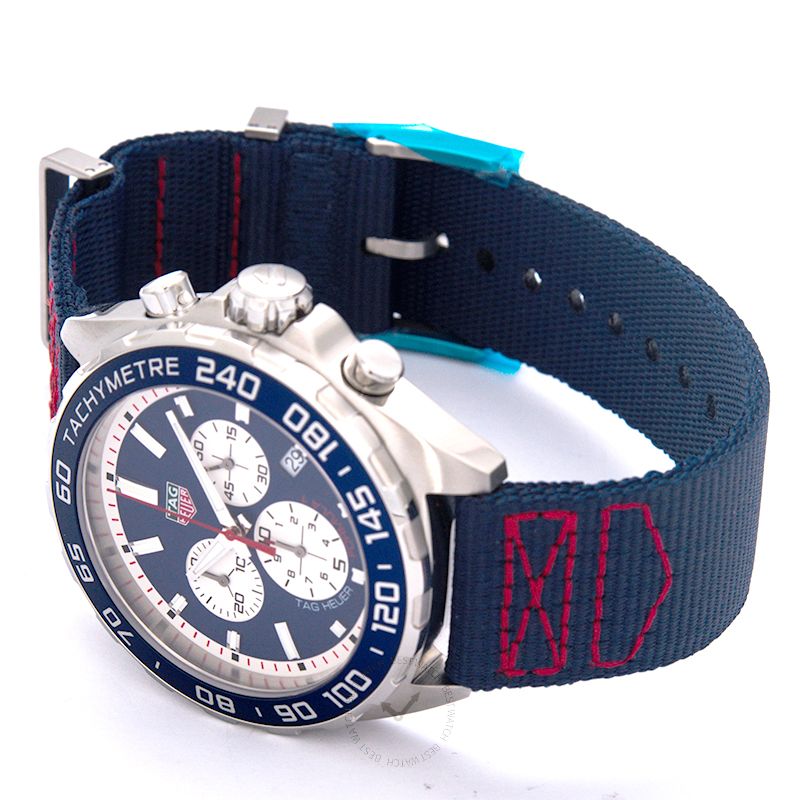Tag Heuer Formula 1 Redbull Edition Chronograph Blue Dial Blue Nato Strap Watch For Men Caz1018 Fc8213 - Image 5