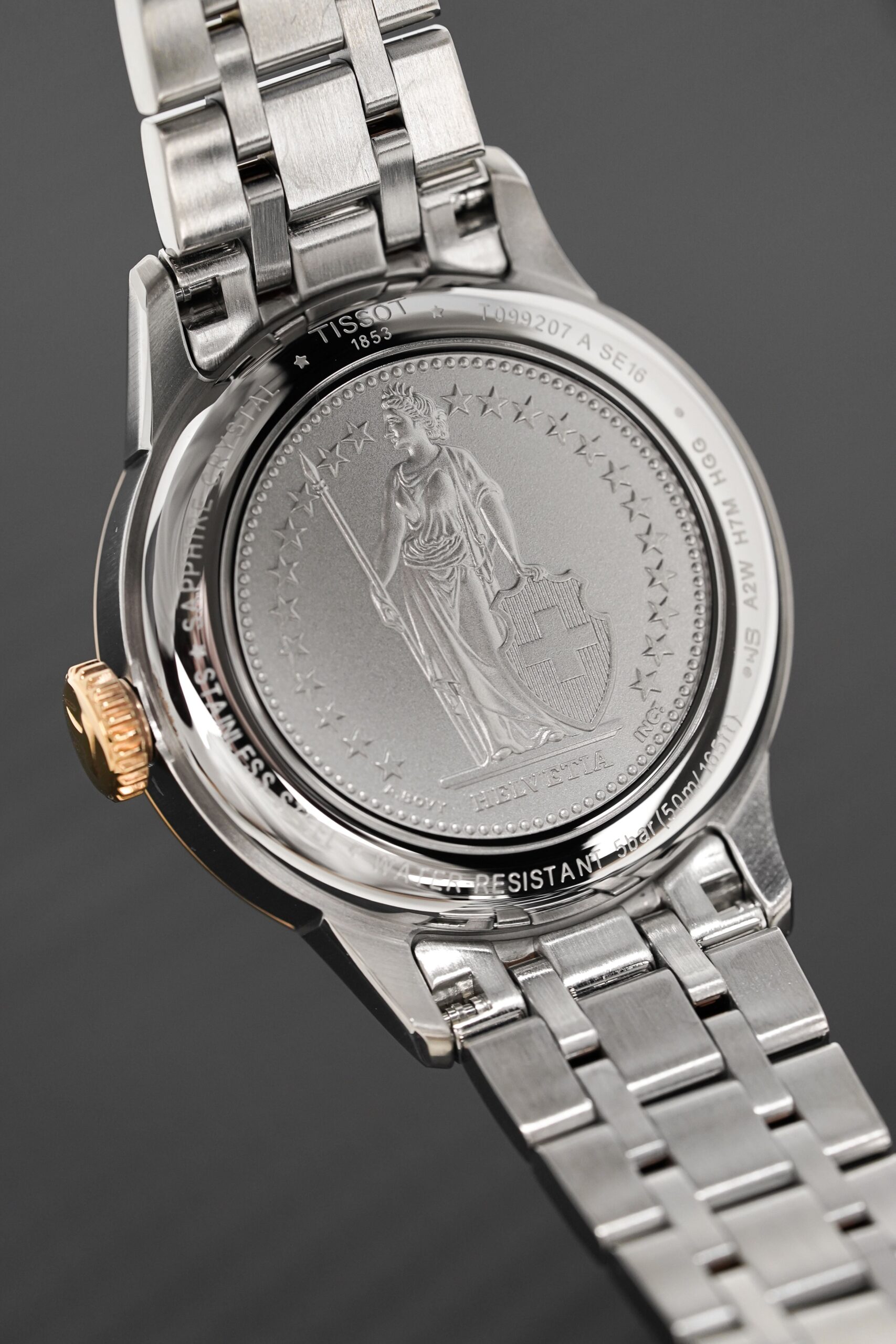 Tissot Ladies Automatic Watch Chemin Des Tourelles Powermatic 80 Two Tone Rose Helvetic Pride Special Edition T0992072211801 - Image 2