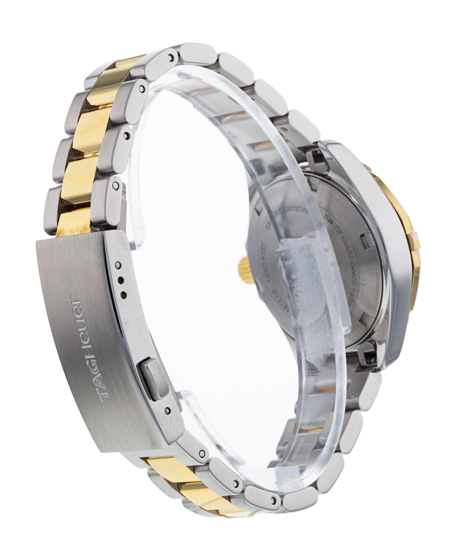 Tag Heuer Aquaracer Diamonds Mother Of Pearl Dial Two Tone Steel Strap Watch For Women Wbd1421 Bb0321 - Image 4