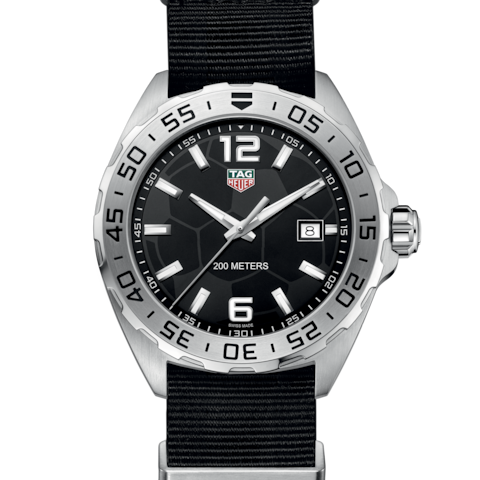 Tag Heuer Formula 1 Quartz Black Dial Black Nato Strap Watch For Men Waz1015 Fc8198 - alternate view