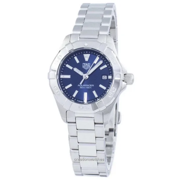 Tag Heuer Aquaracer Blue Dial Silver Steel Strap Watch For Women Wbd1412 Ba0741 - alternate view