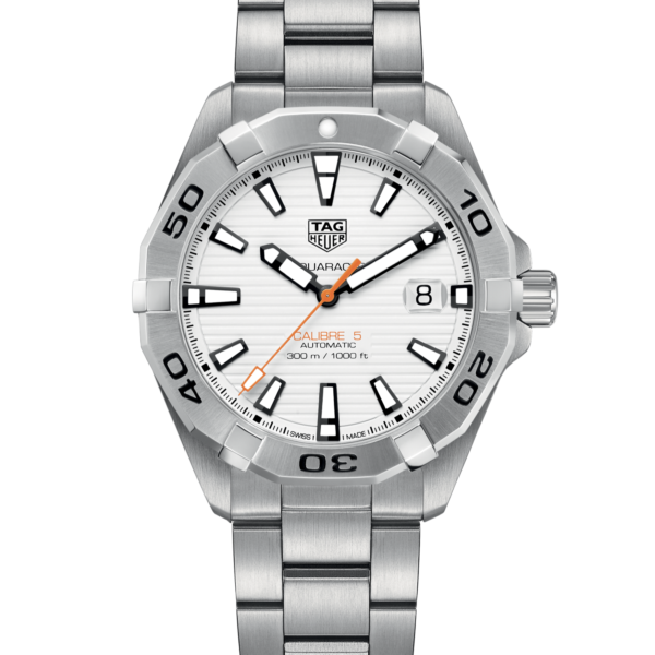 Tag Heuer Aquaracer Automatic White Dial Silver Steel Strap Watch For Men Wbd2111 Ba0928 - alternate view