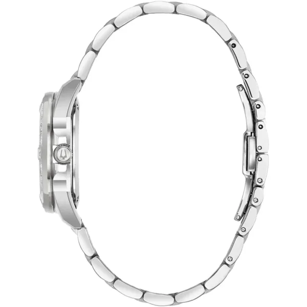 Bulova Marine Star Ladies Silver Watch 96r215