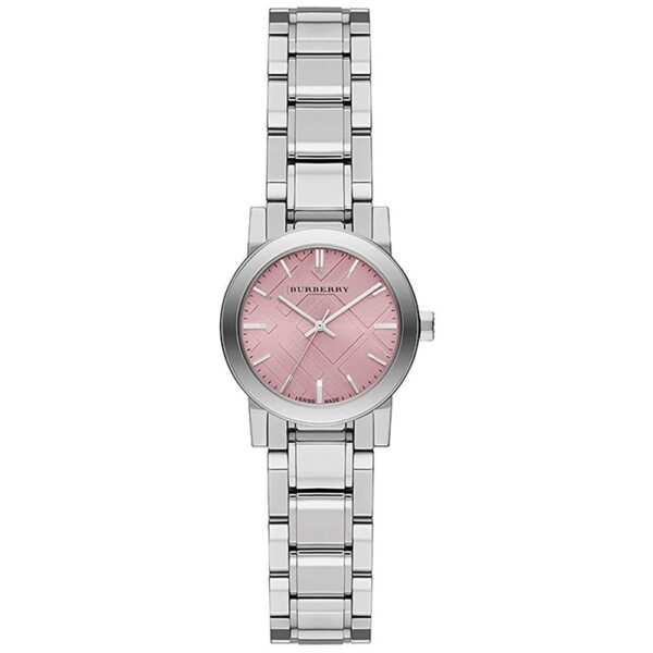 Ladies Silver Stainless Steel Burberry Watch Bu9231