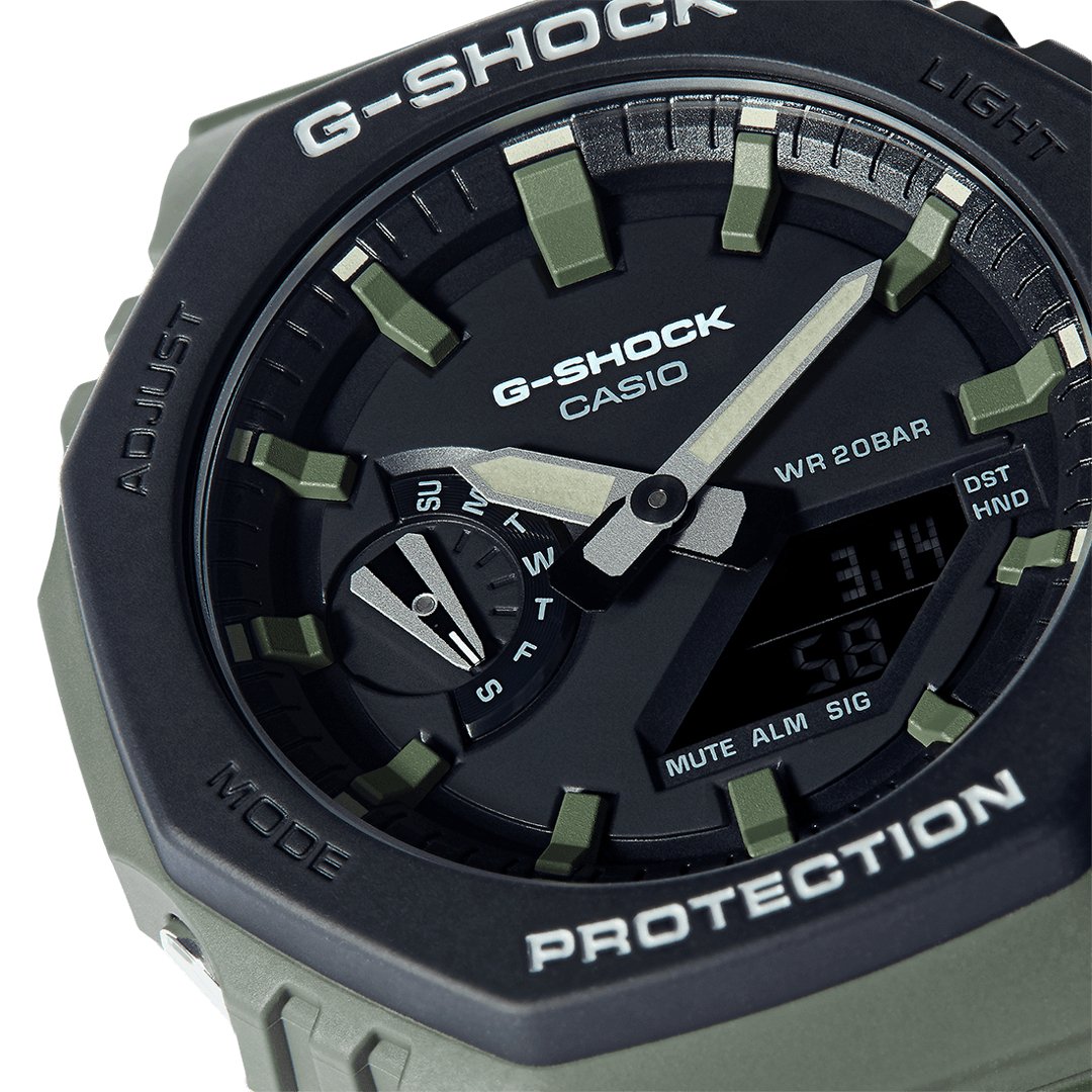 Casio G Shock Mens Green Watch Ga 2110su 3aer - Image 2