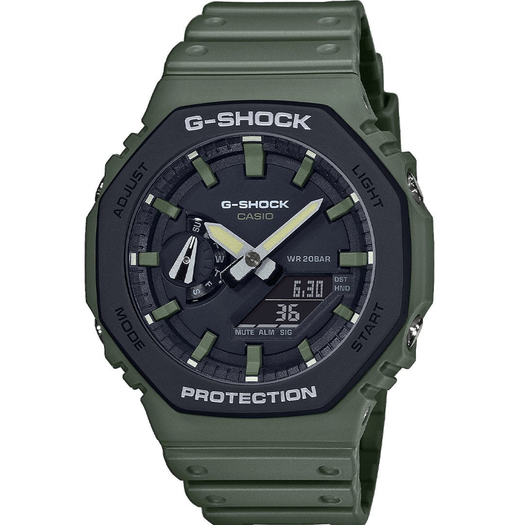 Casio G Shock Mens Green Watch Ga 2110su 3aer - Image 5