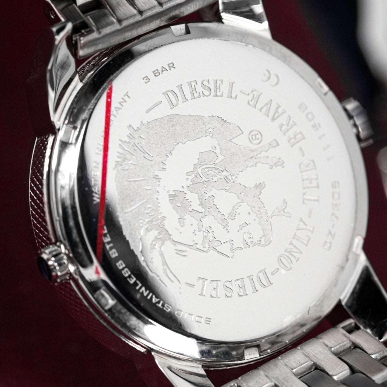 Diesel Dz7305 Men S Mini Daddy Silver Watch - Image 5