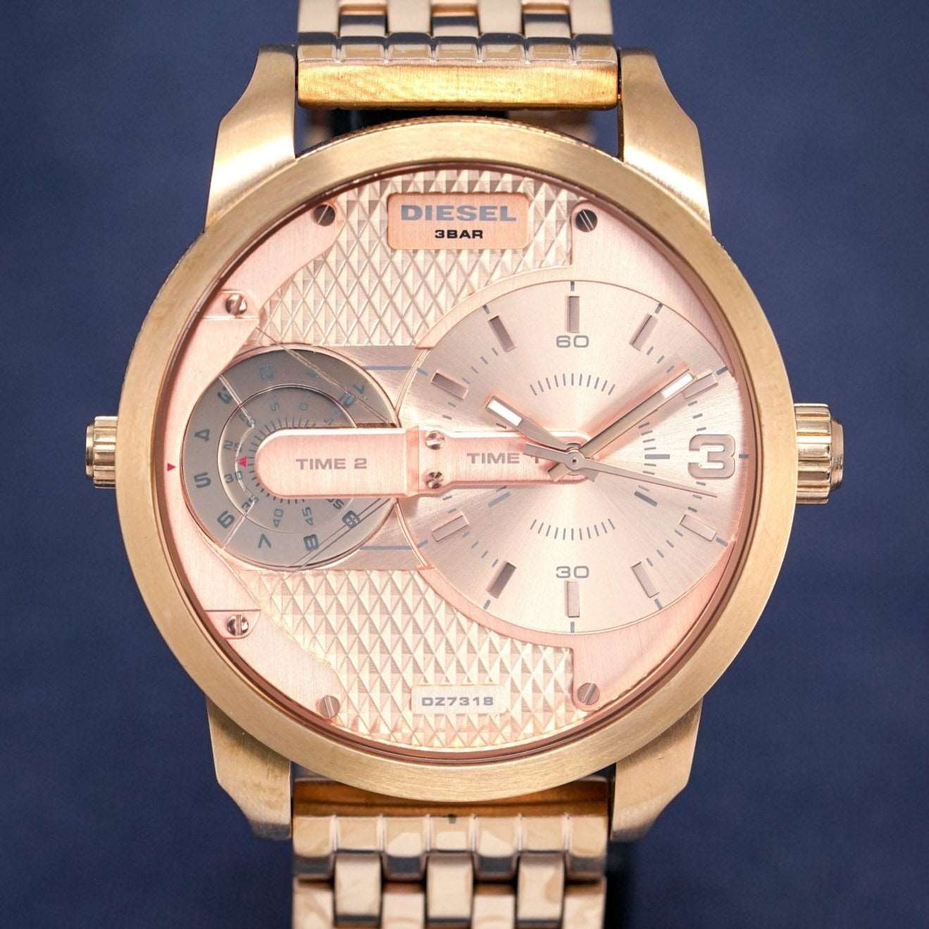 Diesel Dz7318 Men S Mini Daddy Rose Gold Watch - Image 4