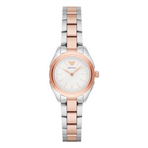 Emporio Armani Ar11029 Ladies Rose Gold Two Tone Watch
