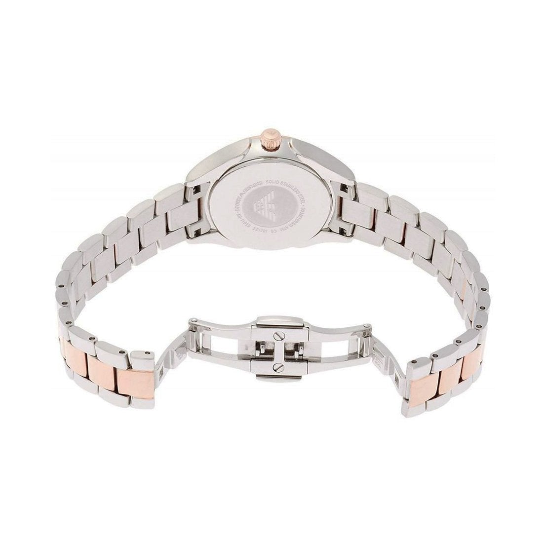 Emporio Armani Ar11029 Ladies Rose Gold Two Tone Watch - Image 2