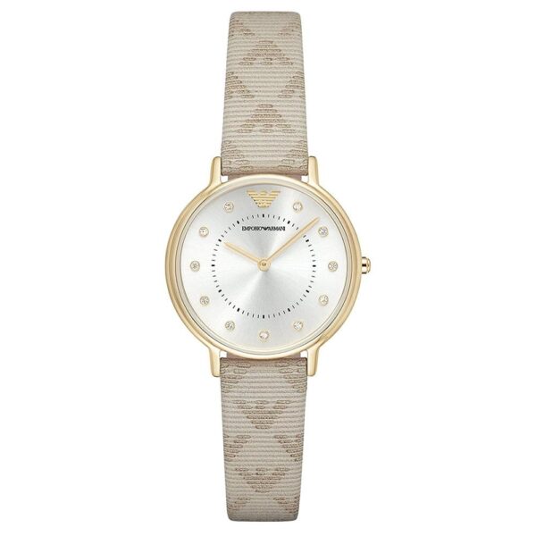 Emporio Armani Ar11042 Ladies Beige Watch