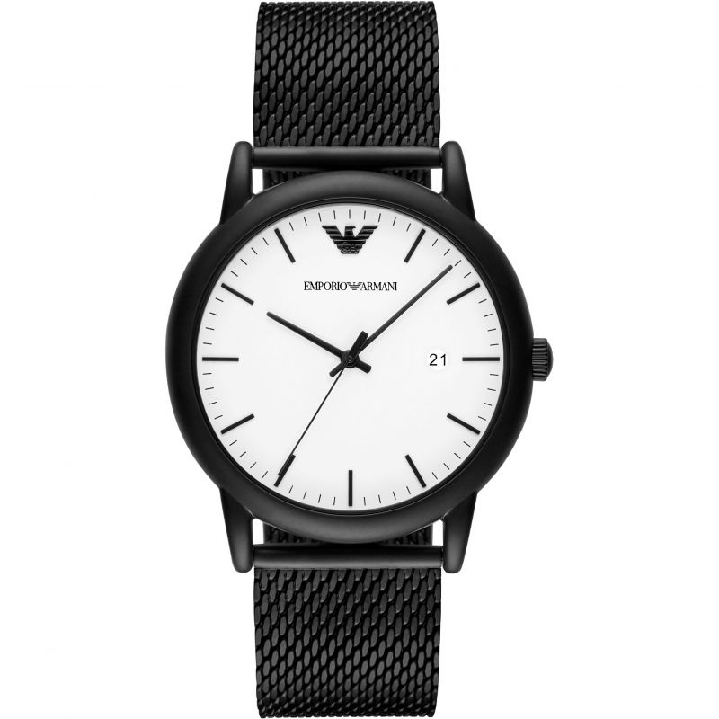 Emporio Armani Ar11046 Men S Luigi Black Pvd Watch