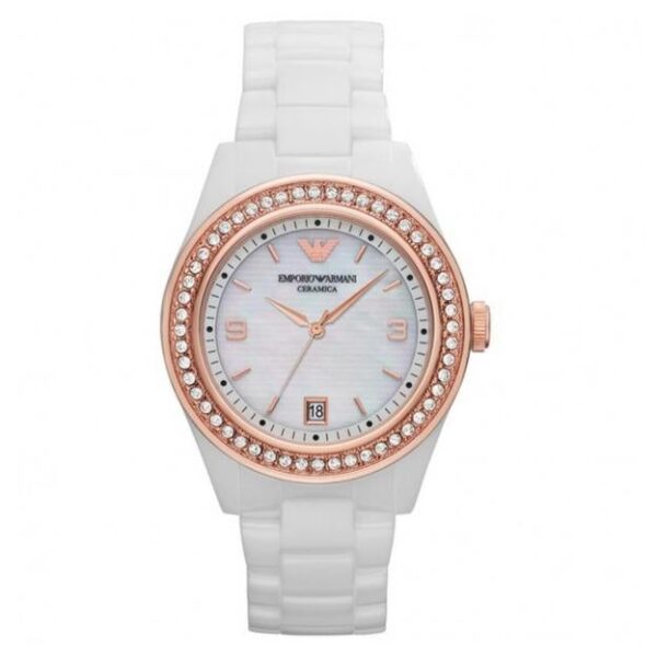 Emporio Armani Ar1472 Ladies Ceramic White Watch