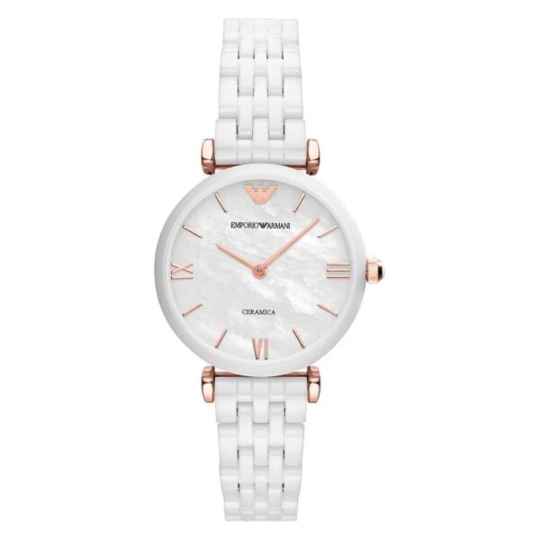 Emporio Armani Ar1486 Ladies White Watch