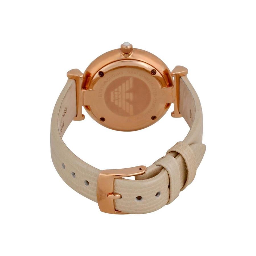 Emporio Armani Ar1681 Ladies Rose Gold Cream Watch - Image 3