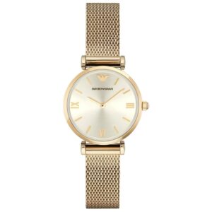 Emporio Armani Ar1957 Ladies Gold Slim Watch