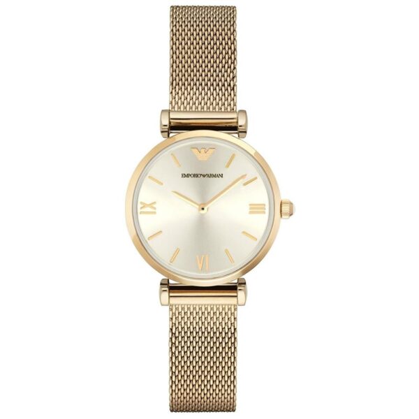 Emporio Armani Ar1957 Ladies Gold Slim Watch