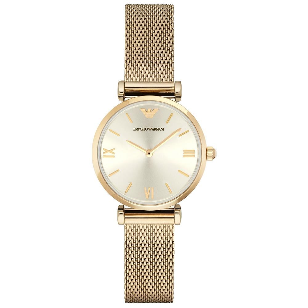 Emporio Armani Ar1957 Ladies Gold Slim Watch