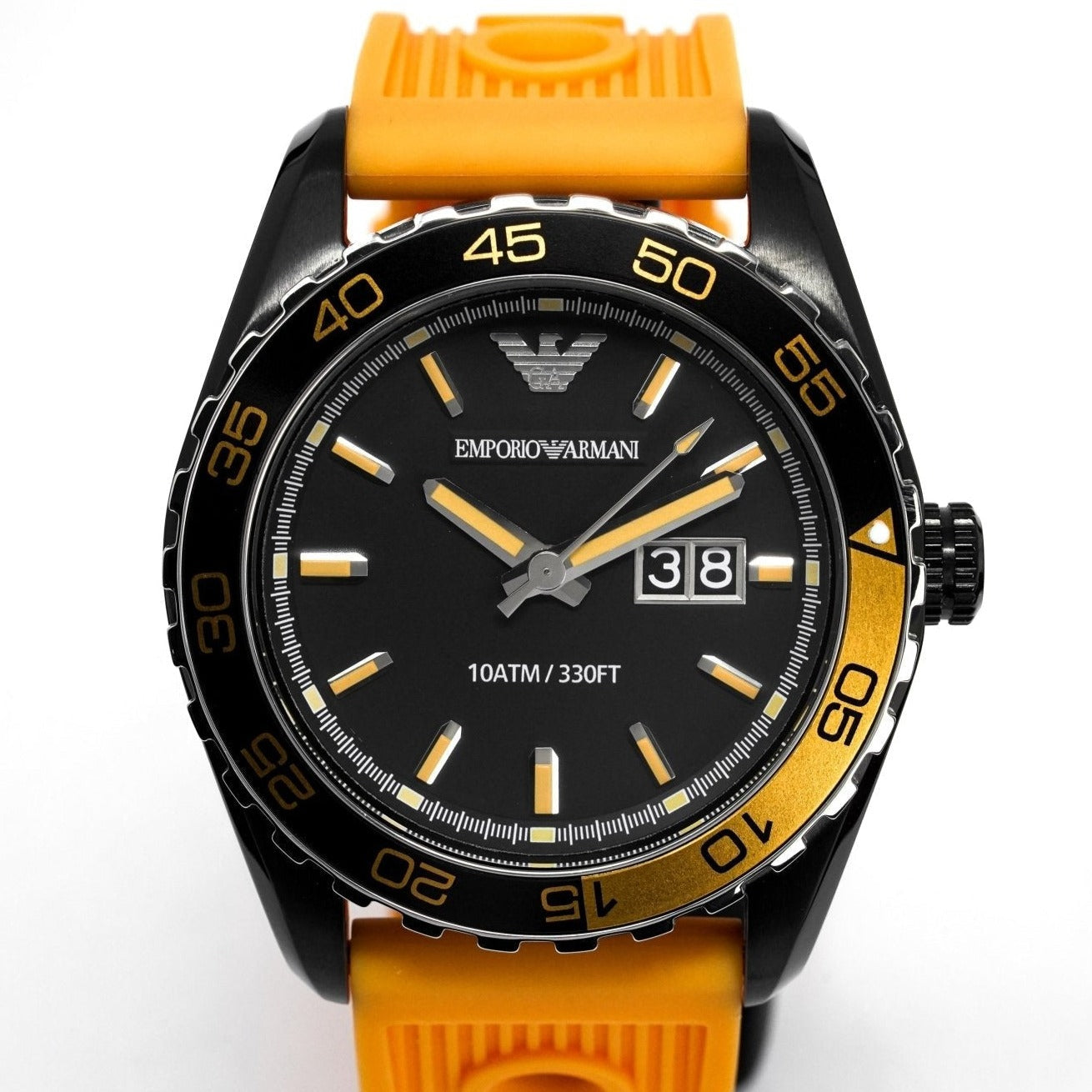 Emporio Armani Ar6046 Men S Sportivo Orange Watch - Image 2