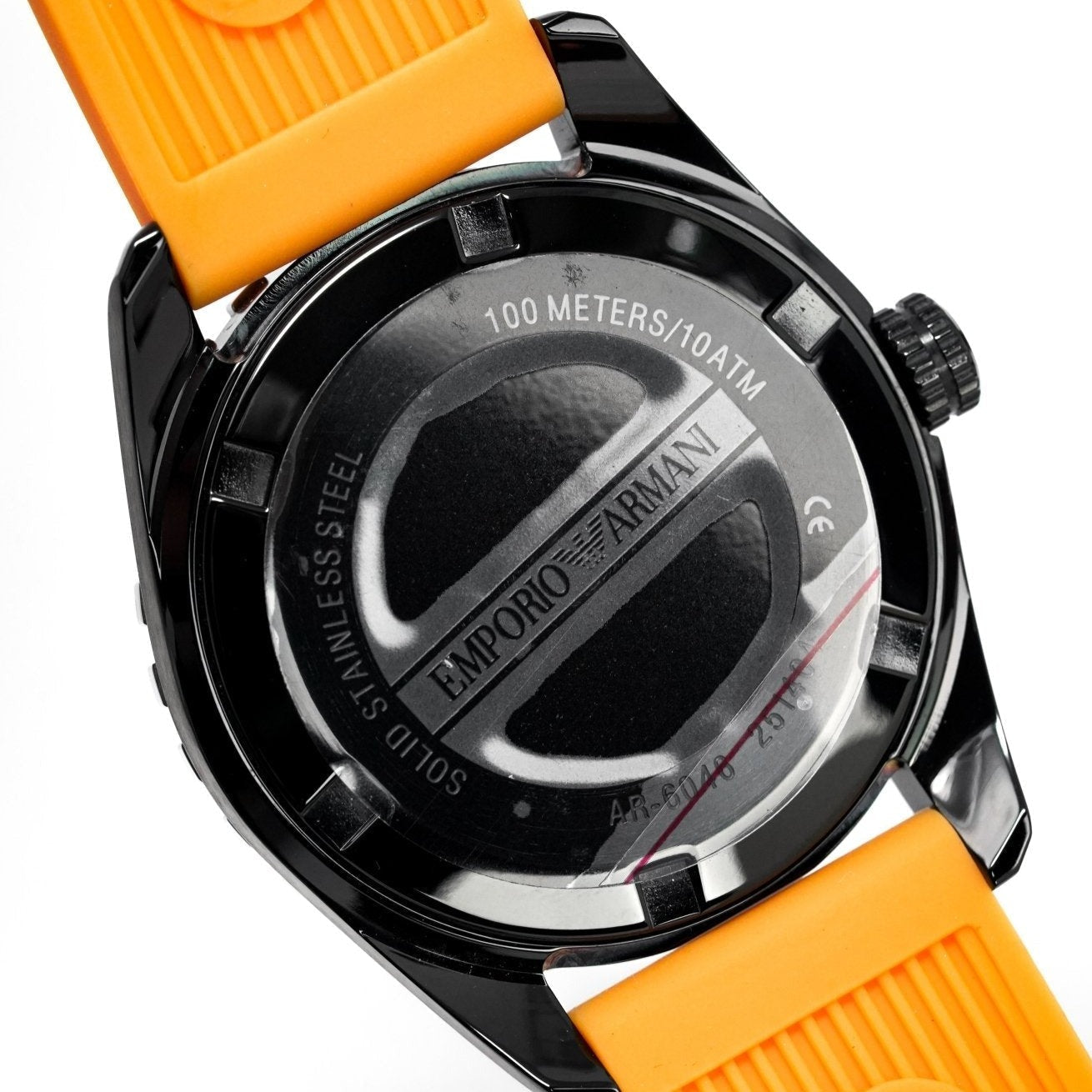 Emporio Armani Ar6046 Men S Sportivo Orange Watch - Image 3