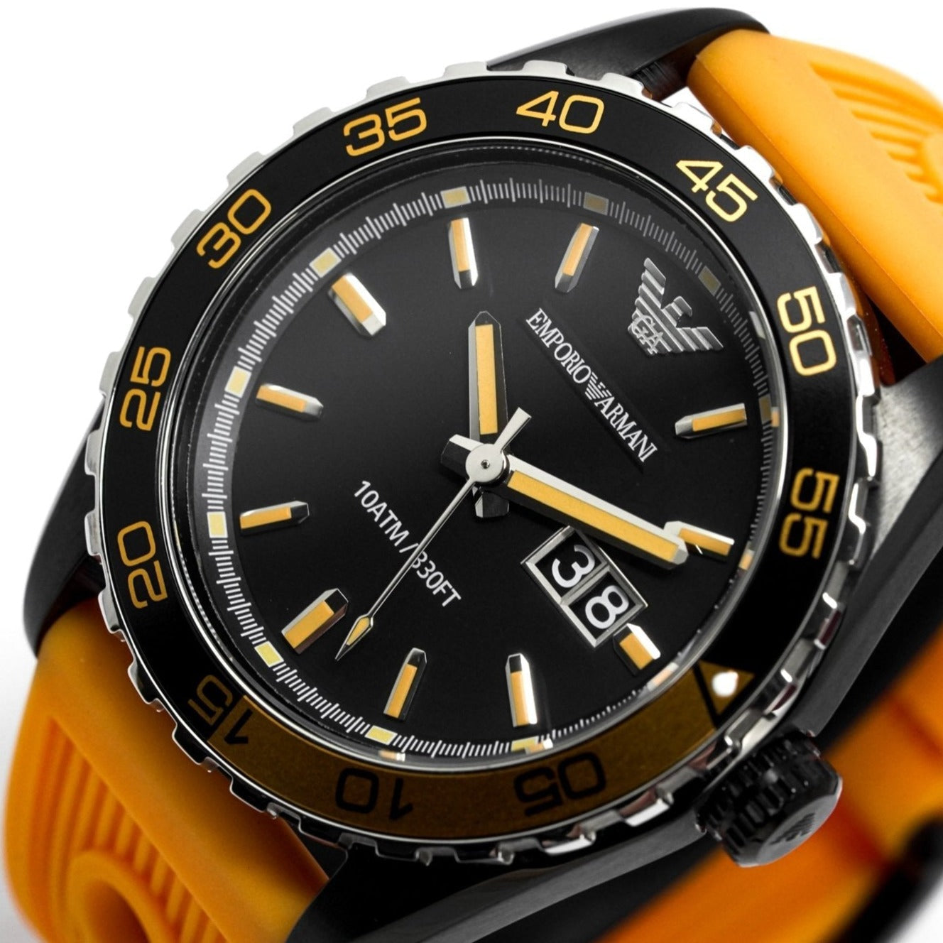 Emporio Armani Ar6046 Men S Sportivo Orange Watch - Image 4