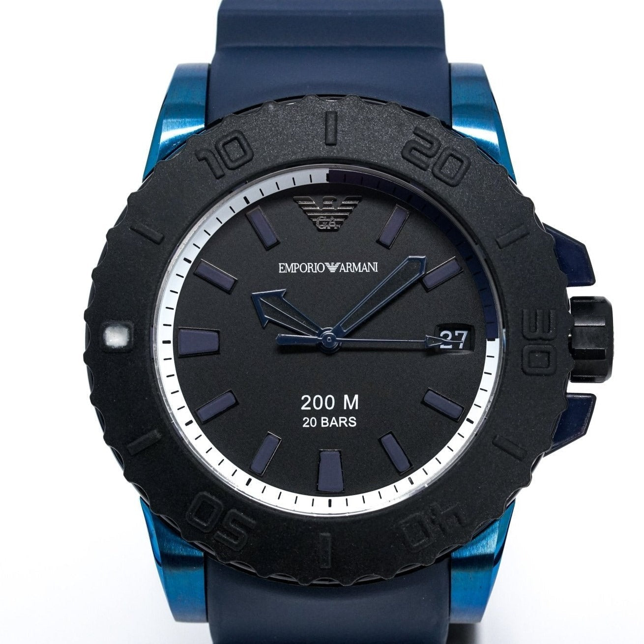 Emporio Armani Ar6100 Men S Sportivo Blue Watch - Image 2