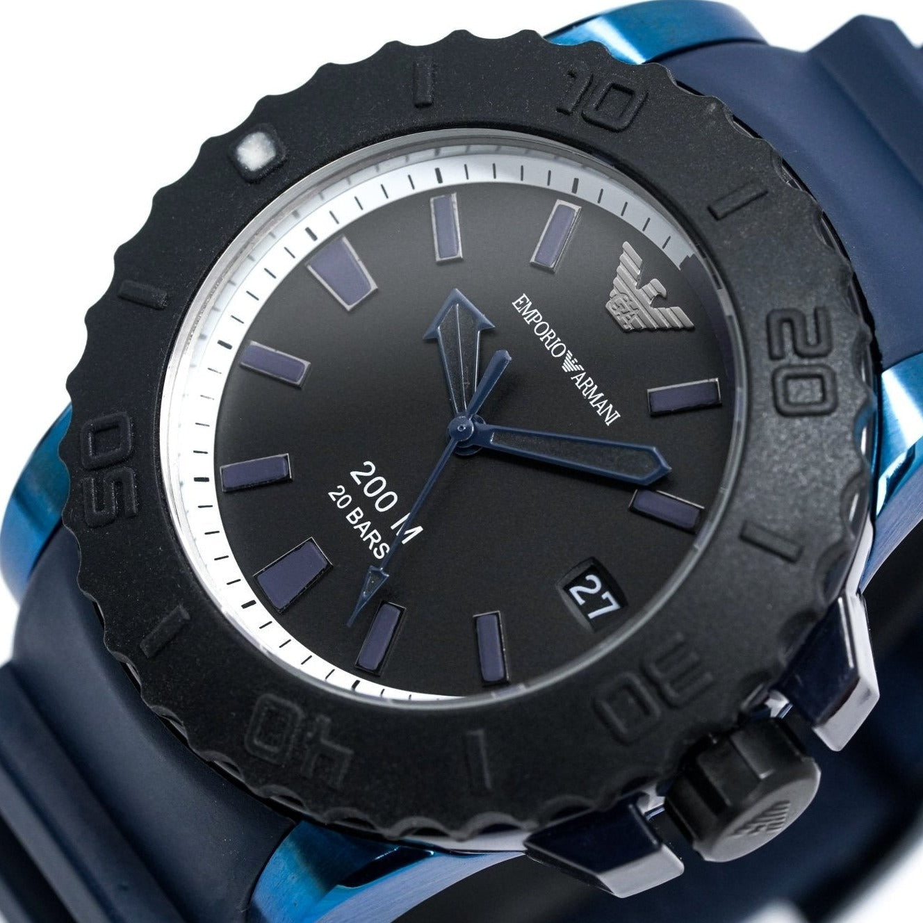 Emporio Armani Ar6100 Men S Sportivo Blue Watch - Image 4