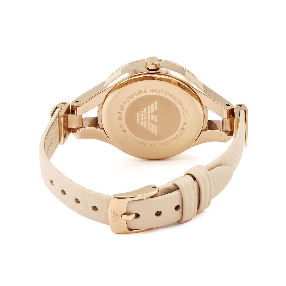 Emporio Armani Ar7437 Ladies Rose Gold Watch - Image 2
