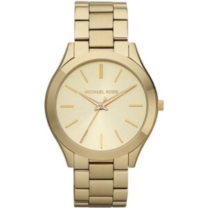 Michael Kors Mk3179 Ladies Slim Runway Gold Watch