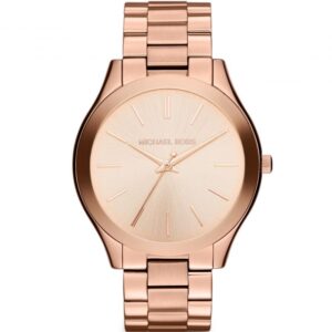Michael Kors Mk3197 Ladies Slim Runway Rose Gold Watch