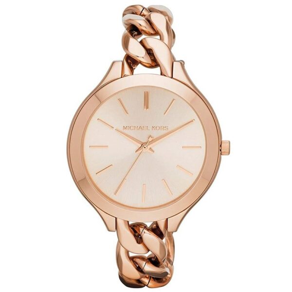 Michael Kors Mk3223 Ladies Slim Runway Rose Gold Watch