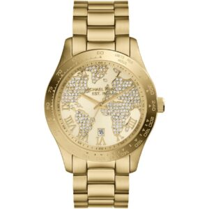 Michael Kors Mk5959 Ladies Layton Gold Pave Dial Watch
