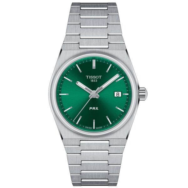 Montre Tissot Prx 35 mm unisexe verte T1372101108100