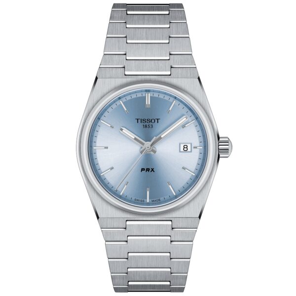 Montre unisexe Tissot Prx 35 mm bleu clair T1372101135100
