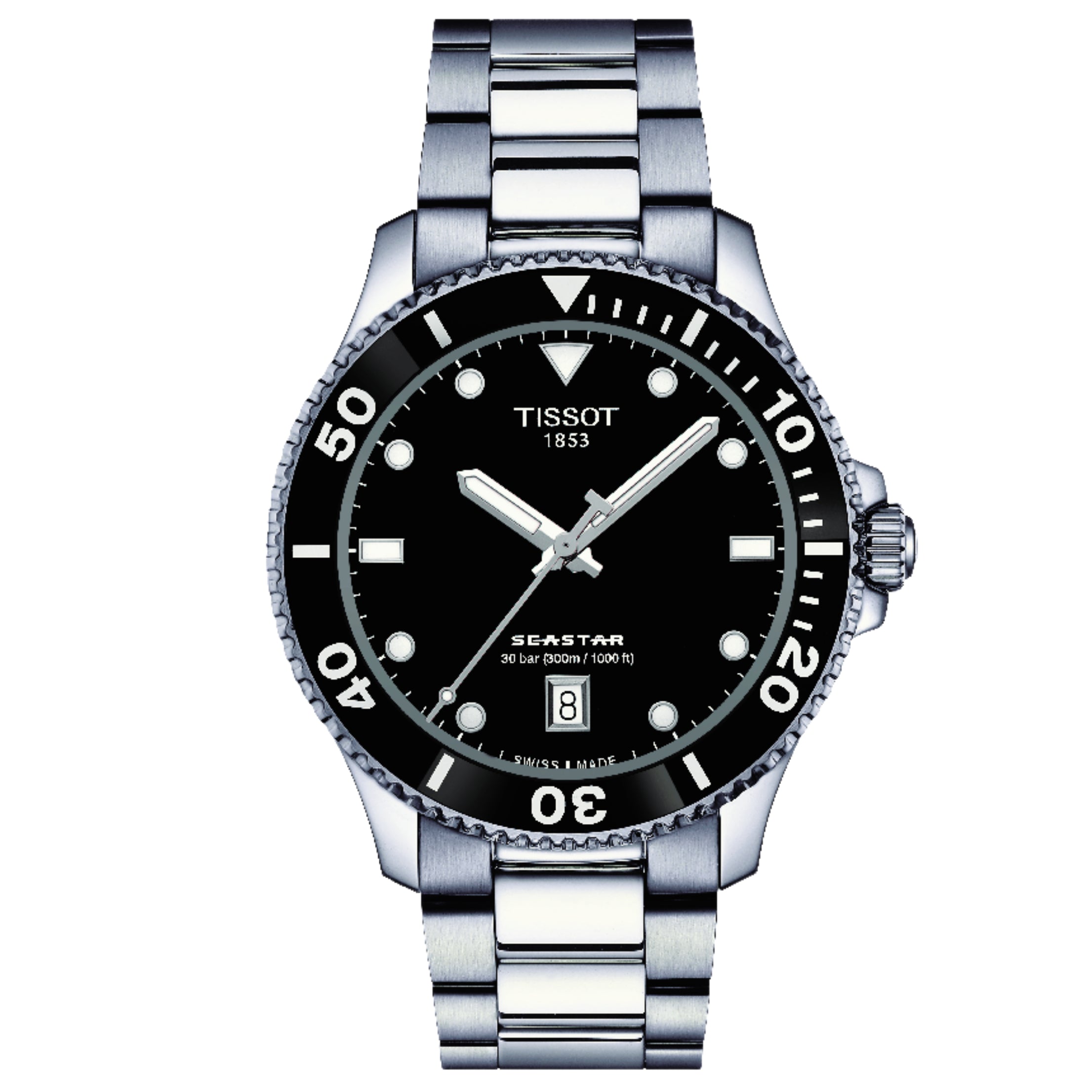 Tissot Seastar 1000 40mm Unisex Black Watch T120 410 11 051 00
