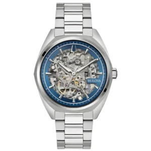 Bulova Classic Automatic Mens Blue Watch 96a292