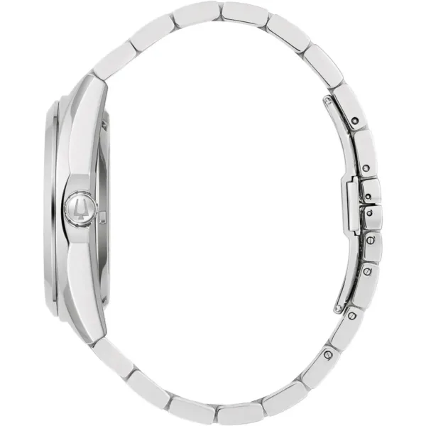 Bulova Surveyor Auto Mens Silver Watch 96a274 - alternate view