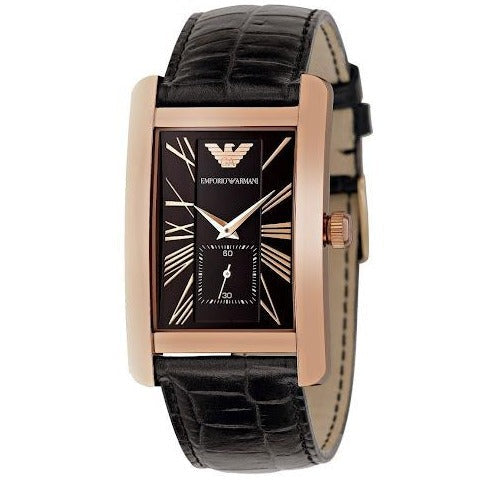 Emporio Armani Ar0168 Men S Automatic Classic Rose Gold Watch