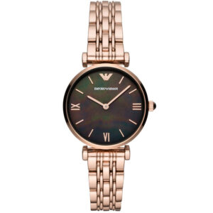 Emporio Armani Ar11145 Ladies Automatic T Bar Gianni Rose Gold Watch
