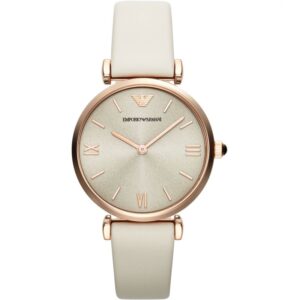 Emporio Armani Ar1769 Ladies Automatic Gianni T Bar Cream Watch