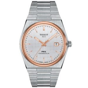 Tissot Prx Powermatic 80 Mens Silver Watch T1374072103100