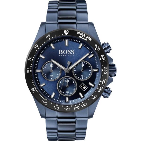 Hugo Boss Heren HB1513758 Hero Blauw Stalen Chronograaf Horloge