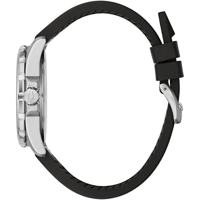 Marine Star 黑色皮革手表 96b337 - Image 2