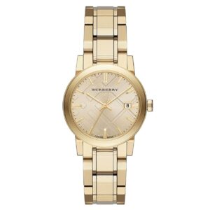 Burberry Ladies Watch The City Yellow Gold Bu9134