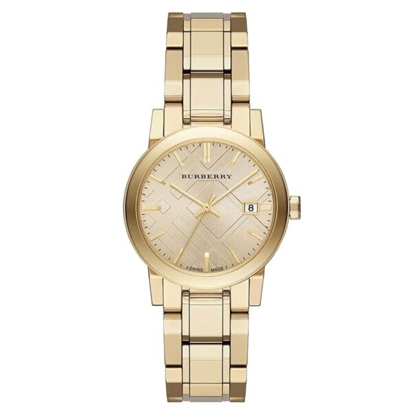 Burberry Ladies Watch The City Yellow Gold Bu9134
