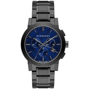 Burberry Mens Watch Chronograph The City Gun Metal Bu9365