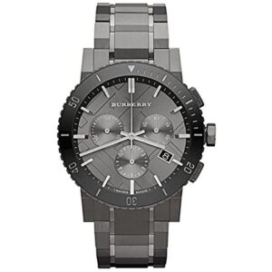 Burberry Mens Watch Chronograph The City Gunmetal Grey Bu9381